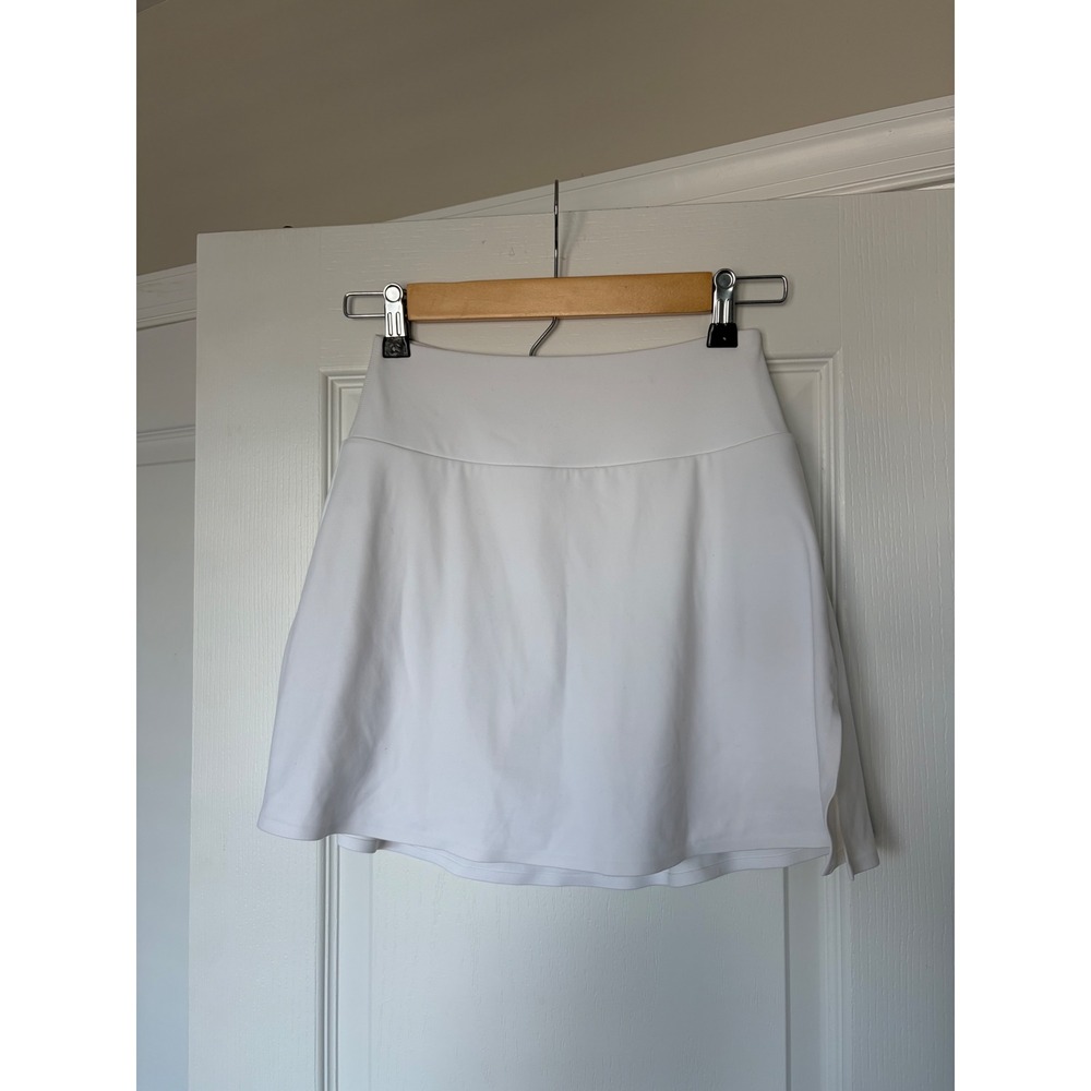 Uniqlo AIRism White Active Skort Tennis Golf Skirt with Pockets Small 477281